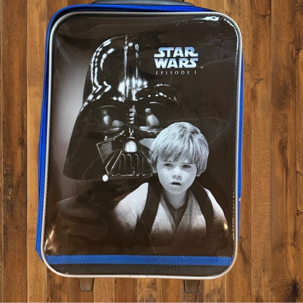 Vintage Star Wars Episode I Kids Rolling Suitcase | Anakin & Darth Vader